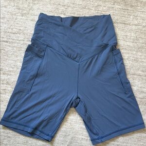Aerie High-Waisted Navy Bike Shorts